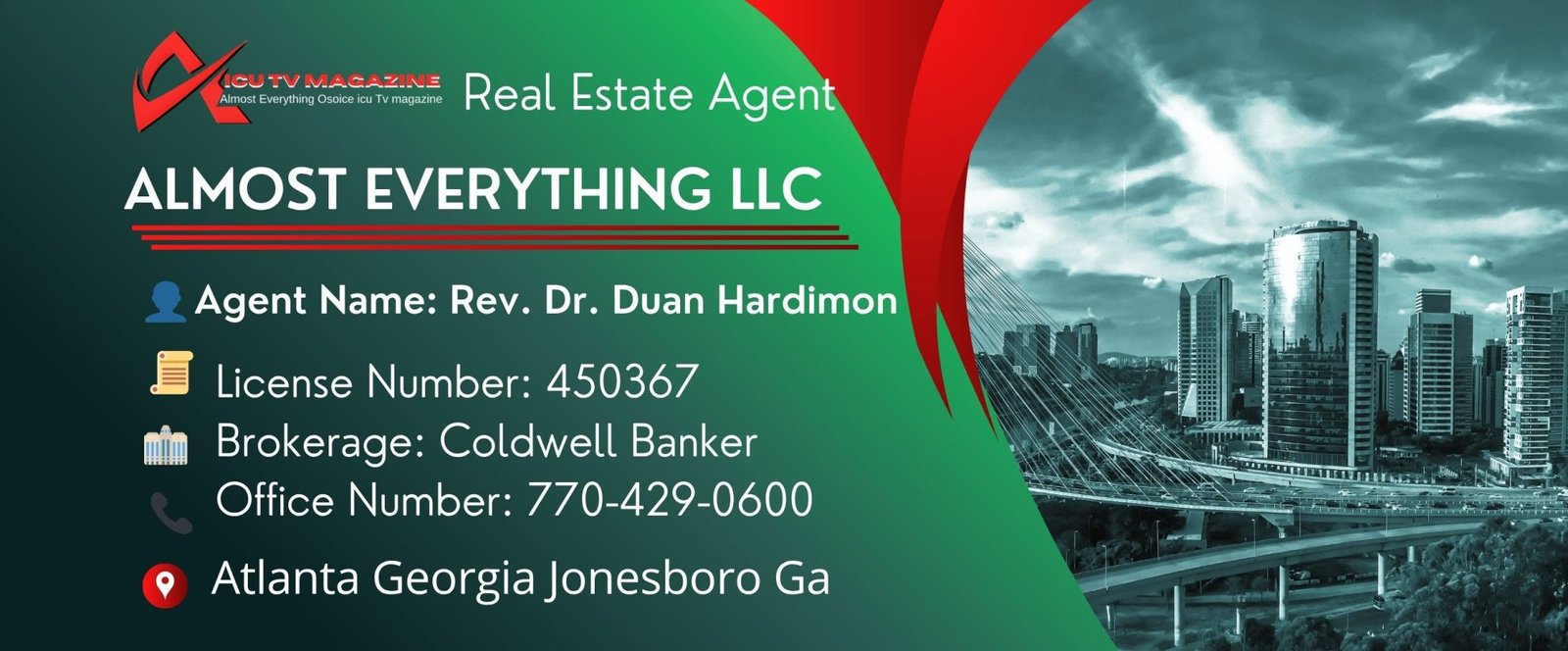 Real Estate — Agent Information Section