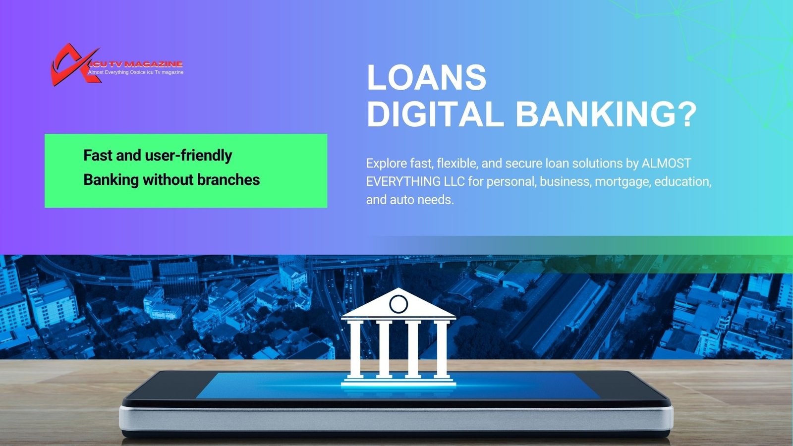 Explore fast, flexible, and secure loan solutions by ALMOST EVERYTHING LLC for personal, business, mortgage, education, and auto needs.