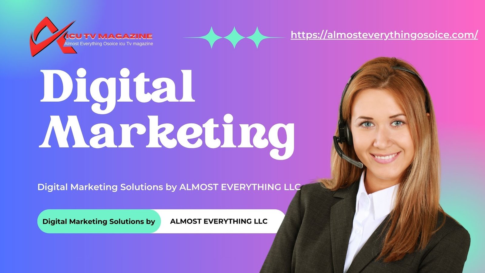 Digital Marketing services including SEO, social media, content marketing, email marketing, PPC, and training by ALMOST EVERYTHING LLC